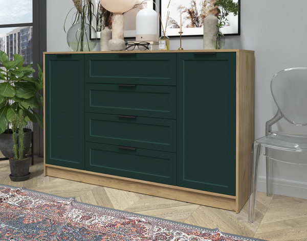 Изображение товара Тумба Интерлиния Концепт Тренд КТ-Т160 (дуб золотой/изумруд)