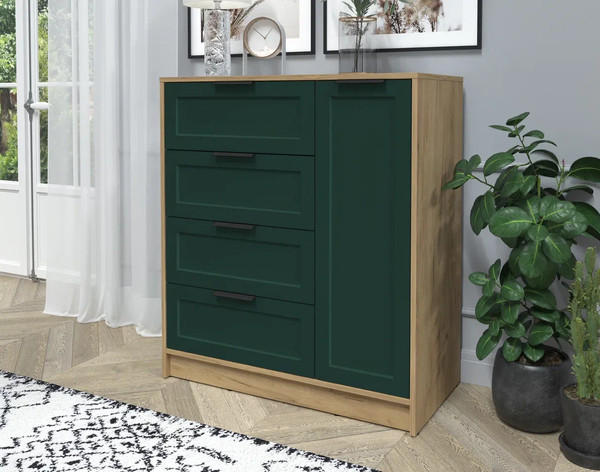 Изображение товара Тумба Интерлиния Концепт Тренд КТ-Т90 (дуб золотой/изумруд)