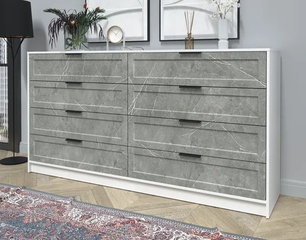 Изображение товара Комод Интерлиния Концепт Тренд КТ-К197 (белый платинум/керамика)