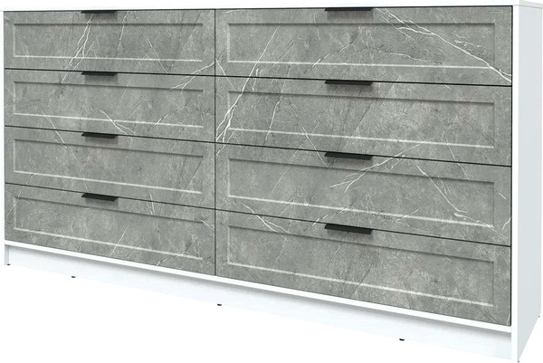 Изображение товара Комод Интерлиния Концепт Тренд КТ-К197 (белый платинум/керамика)