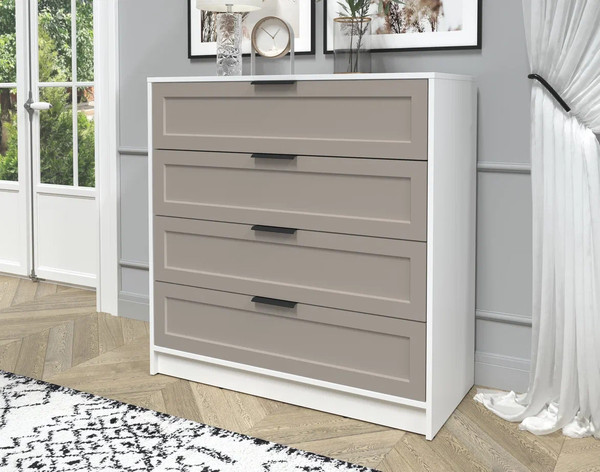 Изображение товара Комод Интерлиния Концепт Тренд КТ-К100 (белый платинум/луна)