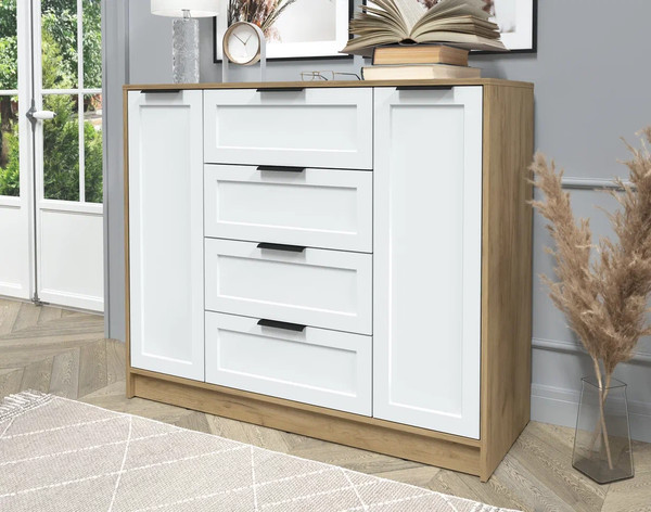 Изображение товара Тумба Интерлиния Концепт Тренд КТ-Т120 (дуб золотой/белый)