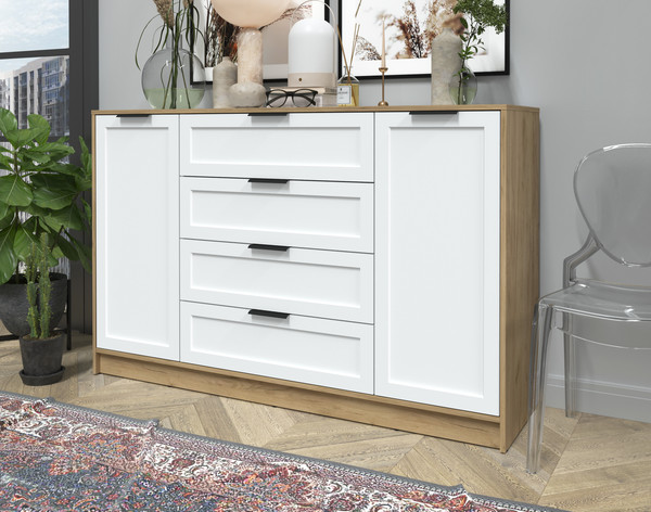 Изображение товара Тумба Интерлиния Концепт Тренд КТ-Т160 (дуб золотой/белый)