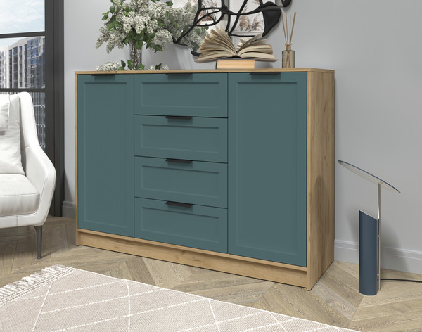 Изображение товара Тумба Интерлиния Концепт Тренд КТ-Т140 (дуб золотой/верде)