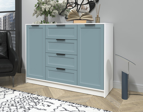 Изображение товара Тумба Интерлиния Концепт Тренд КТ-Т140 (белый платинум/океан)