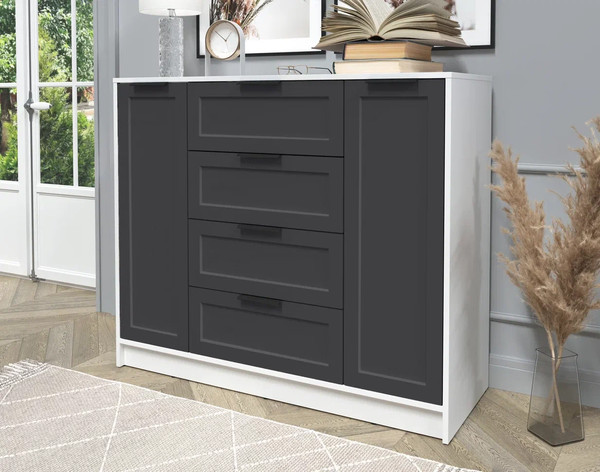 Изображение товара Тумба Интерлиния Концепт Тренд КТ-Т120 (белый платинум/пепел)