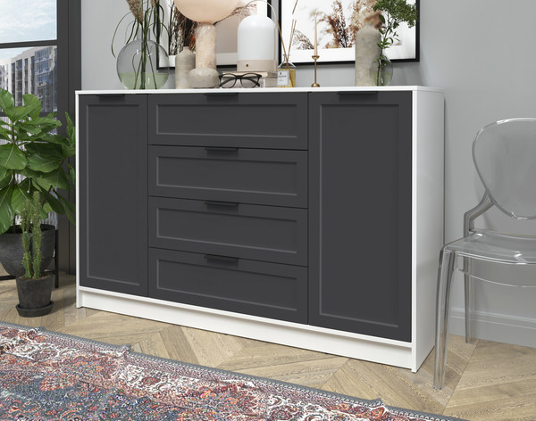 Изображение товара Тумба Интерлиния Концепт Тренд КТ-Т160 (белый платинум/пепел)