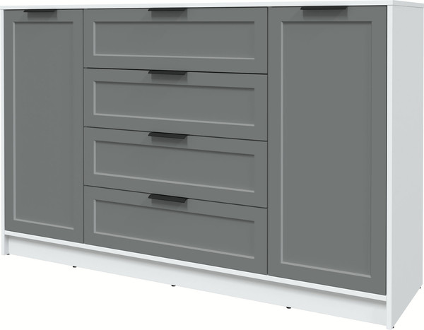 Изображение товара Тумба Интерлиния Концепт Тренд КТ-Т160 (белый платинум/серый)