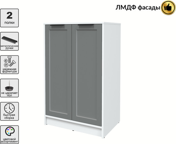 Изображение товара Тумба Интерлиния Концепт Тренд КТ-Т64 (белый платинум/серый)