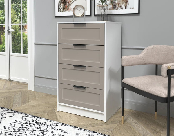 Изображение товара Комод Интерлиния Концепт Тренд КТ-К60 (белый платинум/луна)