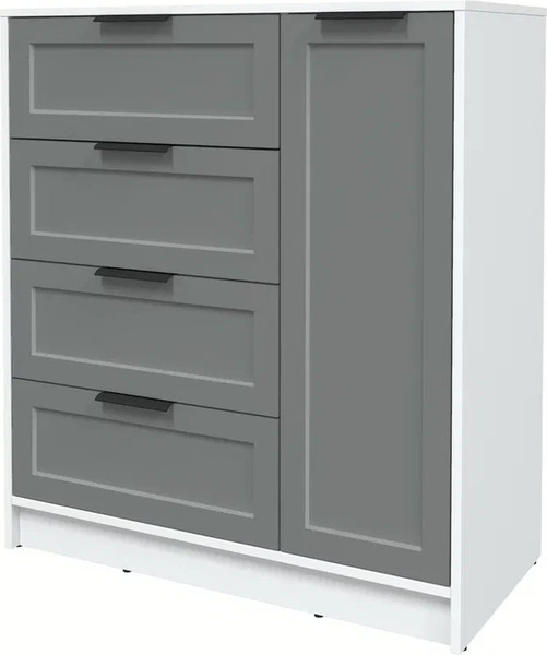 Изображение товара Тумба Интерлиния Концепт Тренд КТ-Т90 (белый платинум/серый)