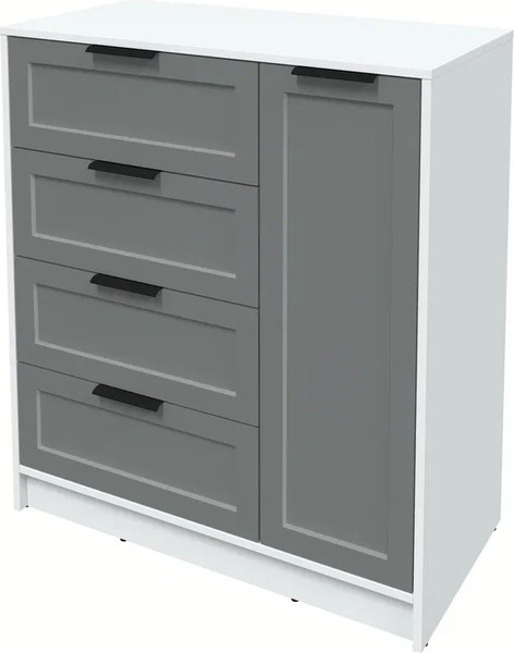 Изображение товара Тумба Интерлиния Концепт Тренд КТ-Т90 (белый платинум/серый)