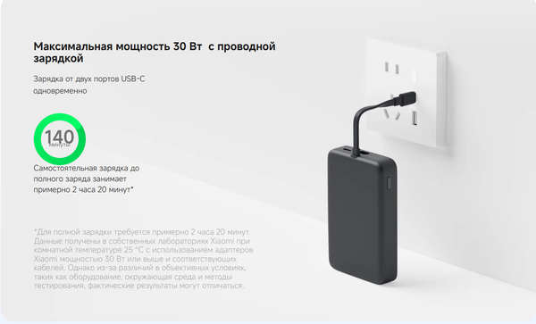 Изображение товара Портативное зарядное устройство Xiaomi 33W Magnetic Power Bank 10000mAh / BHR9823GL