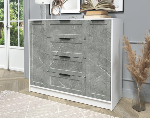 Изображение товара Тумба Интерлиния Концепт Тренд КТ-Т120 (белый платинум/керамика)