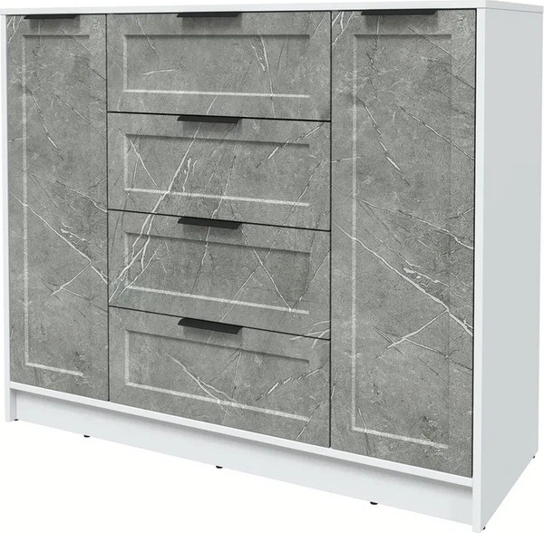 Изображение товара Тумба Интерлиния Концепт Тренд КТ-Т120 (белый платинум/керамика)