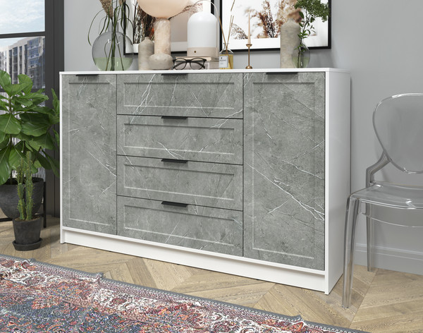 Изображение товара Тумба Интерлиния Концепт Тренд КТ-Т160 (белый платинум/керамика)