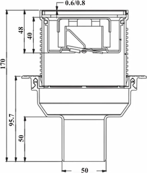 Изображение товара Трап для душа Valfex VF.031.050K.100.01