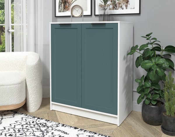 Изображение товара Тумба Интерлиния Концепт Тренд КТ-Т84 (белый платинум/верде)