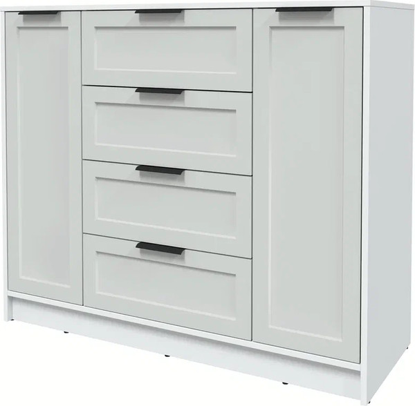 Изображение товара Тумба Интерлиния Концепт Тренд КТ-Т120 (белый платинум/грей)