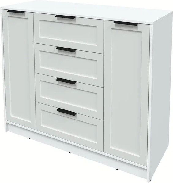 Изображение товара Тумба Интерлиния Концепт Тренд КТ-Т120 (белый платинум/грей)