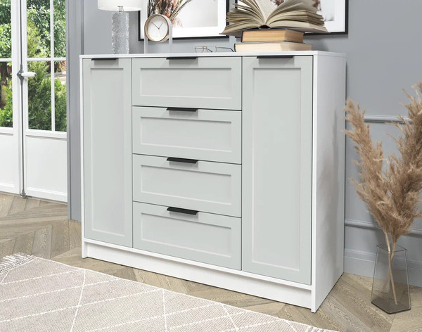 Изображение товара Тумба Интерлиния Концепт Тренд КТ-Т120 (белый платинум/грей)