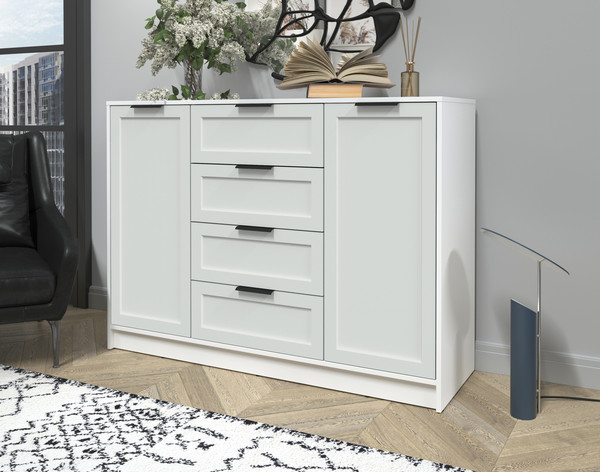 Изображение товара Тумба Интерлиния Концепт Тренд КТ-Т140 (белый платинум/грей)