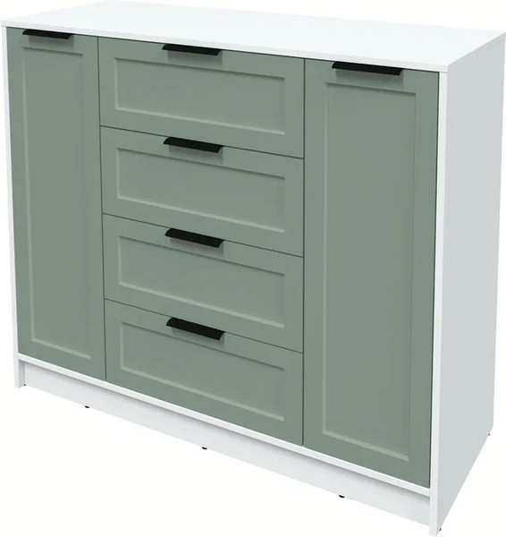 Изображение товара Тумба Интерлиния Концепт Тренд КТ-Т120 (белый платинум/мята)