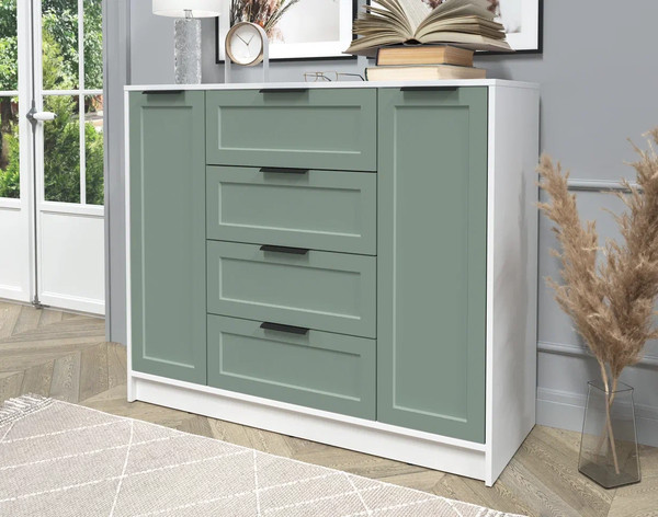 Изображение товара Тумба Интерлиния Концепт Тренд КТ-Т120 (белый платинум/мята)