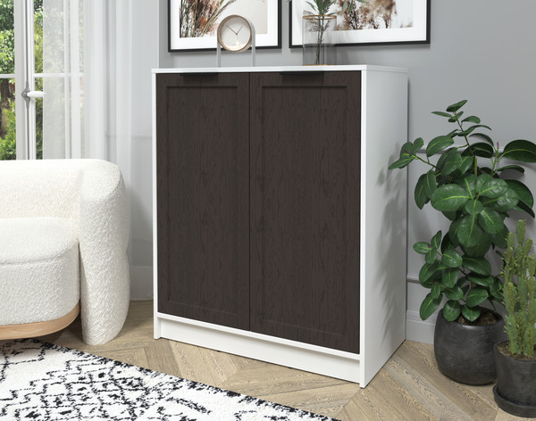 Изображение товара Тумба Интерлиния Концепт Тренд КТ-Т84 (белый платинум/дуб английский)