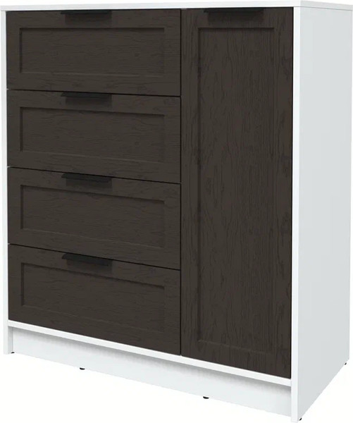 Изображение товара Тумба Интерлиния Концепт Тренд КТ-Т90 (белый платинум/дуб английский)