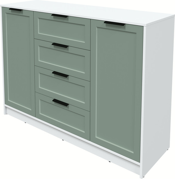 Изображение товара Тумба Интерлиния Концепт Тренд КТ-Т140 (белый платинум/мята)