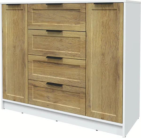 Изображение товара Тумба Интерлиния Концепт Тренд КТ-Т120 (белый платинум/дуб вотан)