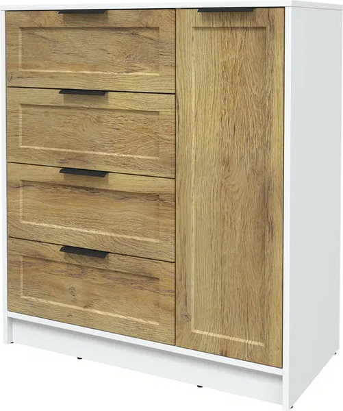 Изображение товара Тумба Интерлиния Концепт Тренд КТ-Т90 (белый платинум/дуб вотан)