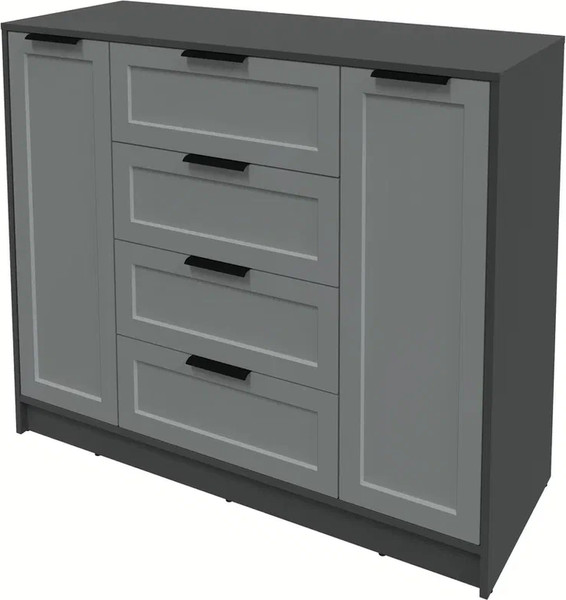 Изображение товара Тумба Интерлиния Концепт Тренд КТ-Т120 (антрацит/серый)