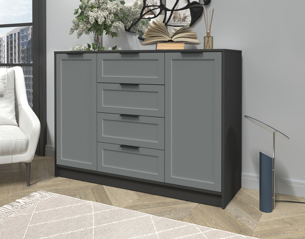 Изображение товара Тумба Интерлиния Концепт Тренд КТ-Т140 (антрацит/серый)