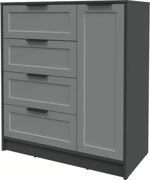 Изображение товара Тумба Интерлиния Концепт Тренд КТ-Т90 (антрацит/серый)