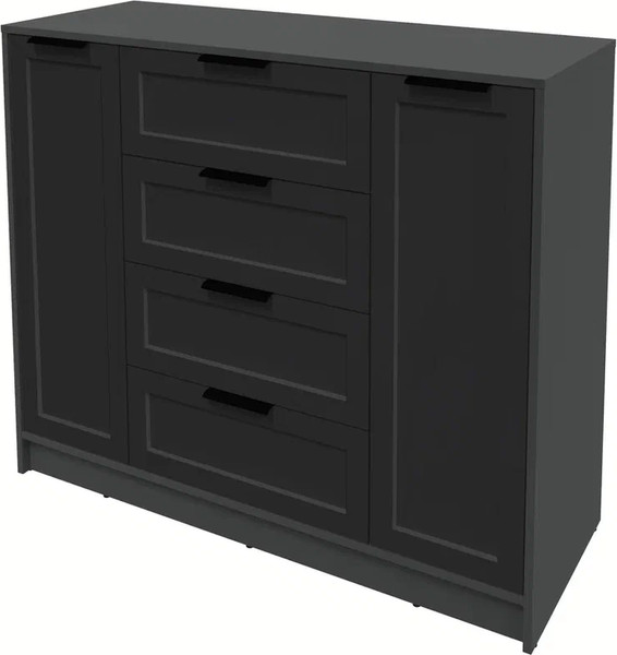 Изображение товара Тумба Интерлиния Концепт Тренд КТ-Т120 (антрацит/черный)