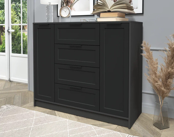 Изображение товара Тумба Интерлиния Концепт Тренд КТ-Т120 (антрацит/черный)