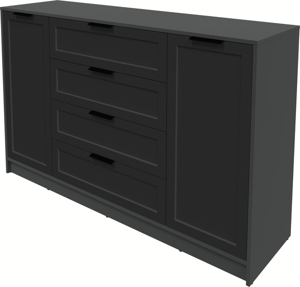 Изображение товара Тумба Интерлиния Концепт Тренд КТ-Т160 (антрацит/черный)