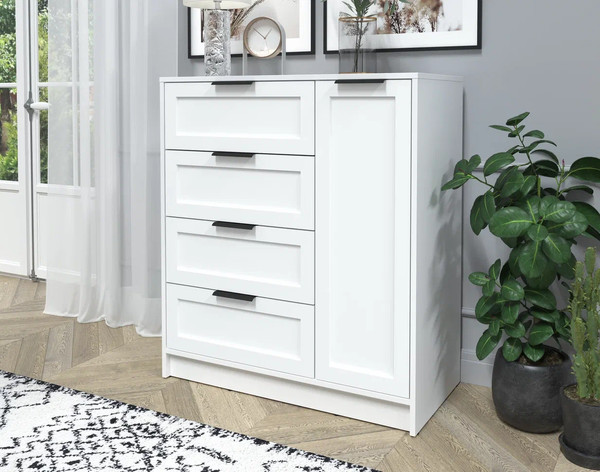 Изображение товара Тумба Интерлиния Концепт Тренд КТ-Т90 (белый платинум/белый)