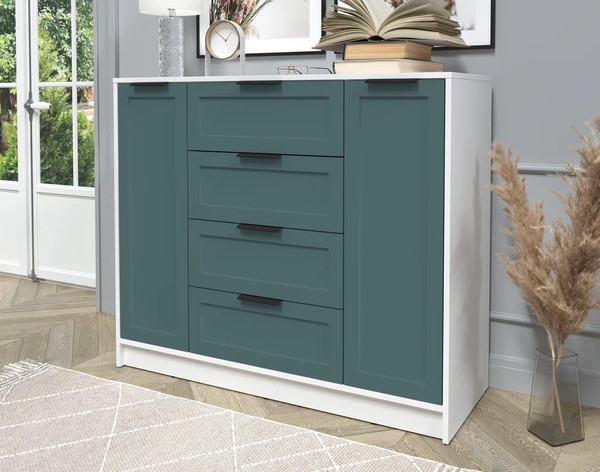 Изображение товара Тумба Интерлиния Концепт Тренд КТ-Т120 (белый платинум/верде)