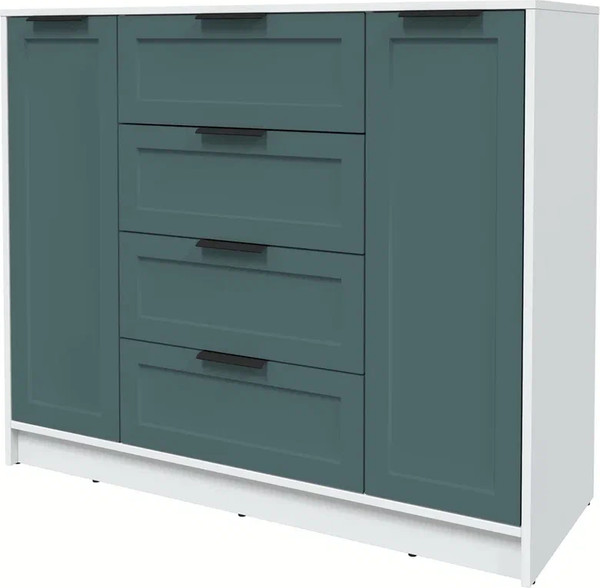 Изображение товара Тумба Интерлиния Концепт Тренд КТ-Т120 (белый платинум/верде)