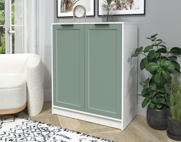 Изображение товара Тумба Интерлиния Концепт Тренд КТ-Т84 (белый платинум/мята)