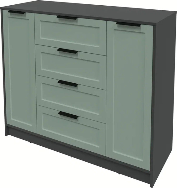 Изображение товара Тумба Интерлиния Концепт Тренд КТ-Т120 (антрацит/мята)