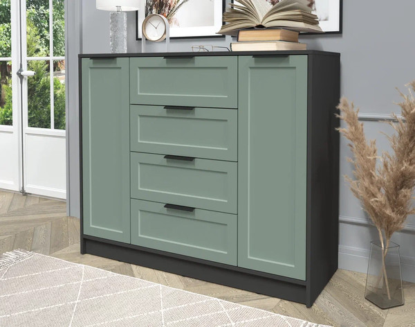 Изображение товара Тумба Интерлиния Концепт Тренд КТ-Т120 (антрацит/мята)