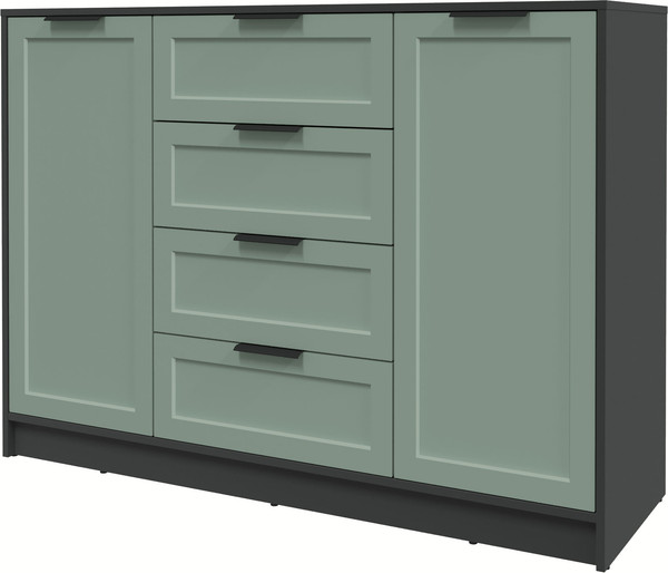 Изображение товара Тумба Интерлиния Концепт Тренд КТ-Т140 (антрацит/мята)