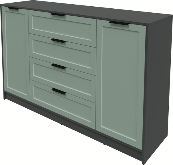 Изображение товара Тумба Интерлиния Концепт Тренд КТ-Т160 (антрацит/мята)