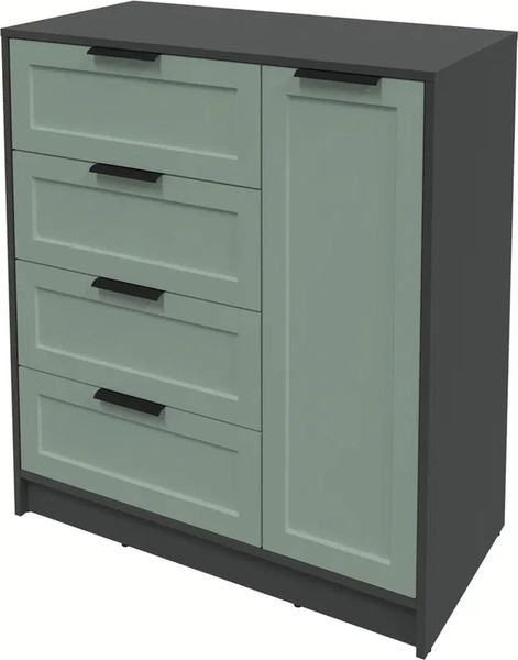 Изображение товара Тумба Интерлиния Концепт Тренд КТ-Т90 (антрацит/мята)