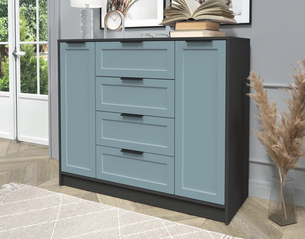 Изображение товара Тумба Интерлиния Концепт Тренд КТ-Т120 (антрацит/океан)