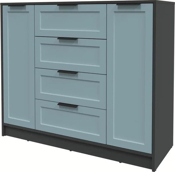 Изображение товара Тумба Интерлиния Концепт Тренд КТ-Т120 (антрацит/океан)